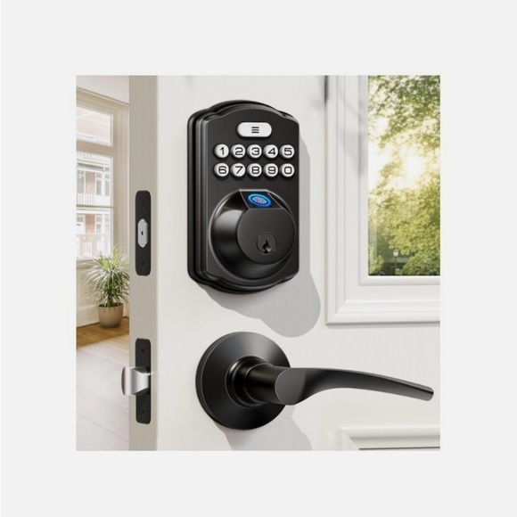 Other - Veise Fingerprint Door Lock with 2 Lever Handles- Keyless Entry Door Lock
